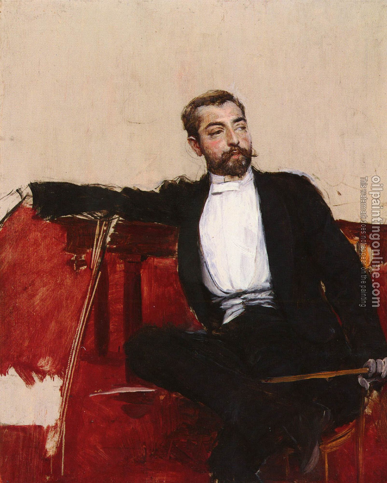 Giovanni Boldini - A Portrait of John Singer Sargent, L'uomo Dallo Sparato